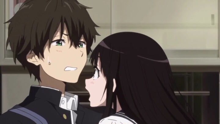 Oreki Houtaro, who is not afraid of anything, tells Chitanda Eru that he is curious and has a ruthle