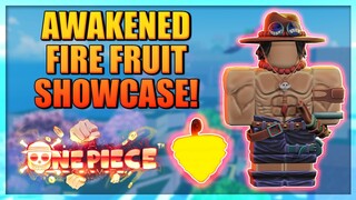 Awakened Fire Fruit Full Showcase in A One Piece Game