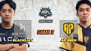 WHAT A GAME !! BLACKLIST vs AP BREN GAME 2 MPL PH SEASON 13