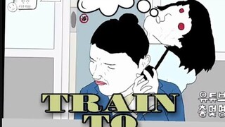 TRAIN TO BUSAN CARTOONS VERSION l funny trends in tiktok