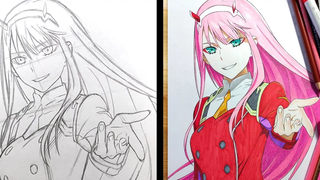 วิธีการวาด Zero Two - ดาร์ลิ่งใน Franxx