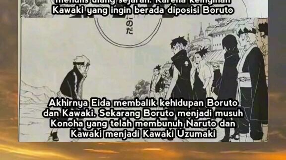 Eida membalik kehidupan boruto dengan kawaki