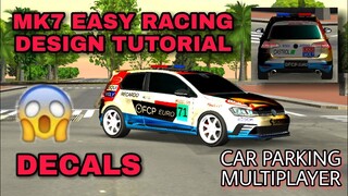 how to design volkswagen golf mk7 in car parking multiplayer new update