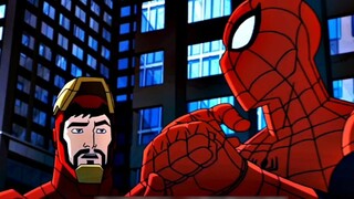 So Iron Man in Ultimate Spider-Man has matured a lot, and is always teaching Spider-Man lessons.