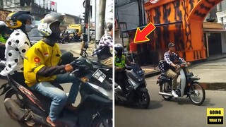 Bawal Lumingon May KALABAN Sa Likod Diretso lang Wala Kang Helmet!🤣-Pinoy Funny Videos Compilation