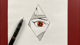 Easy to draw | how to draw Shisui’s eye step-by-step