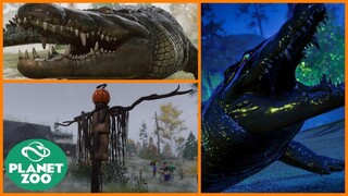 SPOOKY HALLOWEEN SWAMP || Planet Zoo [No Commentary]