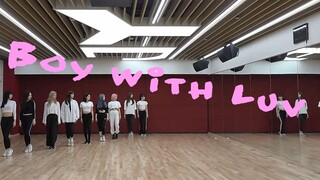 [ตัดต่อตรงจังหวะ]TWICEเต้นBoy with Luv BTS Practice Danceเวอร์ชันเต็ม 