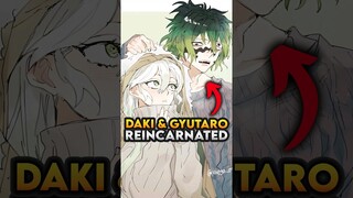 Daki and Gyutaro Reincarnated as Delinquent Siblings - Demon Slayer Kimetsu Gakuen #shorts