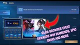New web event how to win diamonds and epic skins | how to get galactic ticket MLBB x Starwars
