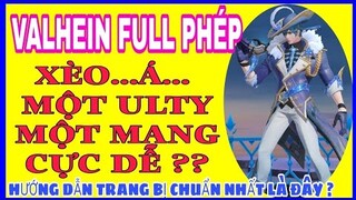 Cách Valhein full phép đi rừng bá đạo với bảng ngọc và trang bị chuẩn này ?