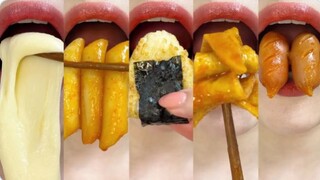 asmr SPICY CHEESE TTEOKBOKKI 응급실 떡볶이 먹방 MUKBANG eating sounds