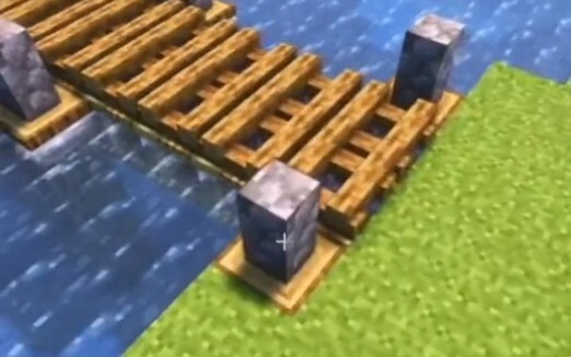 Minecraft: Wooden bridge building for beginners!