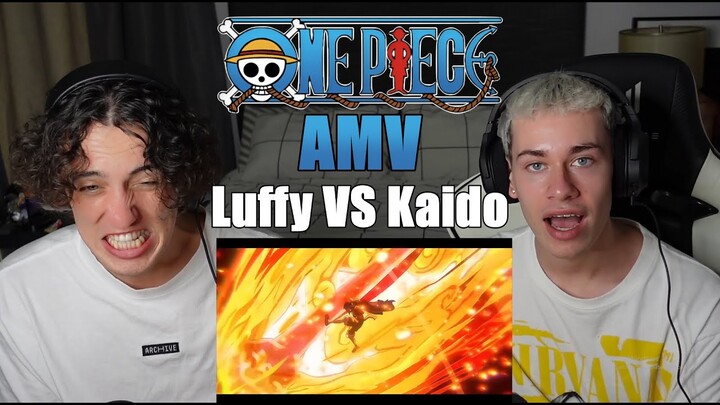 Our First Time Watching Luffy vs Kaido [ AMV ] MIDDLE OF THE NIGHT | Reaction