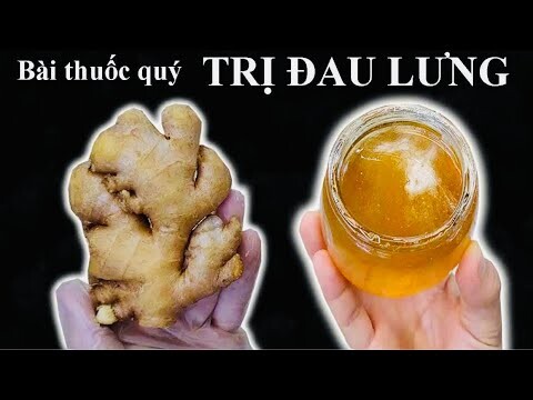 GỪNG MẬT ONG - Bài thuốc quý TRỊ ĐAU LƯNG, SƯNG ĐAU KHỚP - ĐAU DẠ DÀY- TUYẾN GIÁP - CHỐNG ĐỘT QUỴ