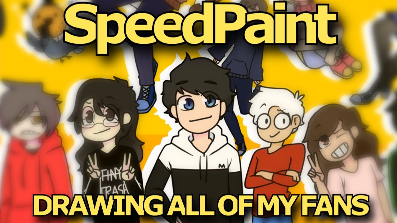 DRAWING ALL OF MY FANS l SPEEDPAINT - BiliBili