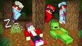Nico and Cash Monsters in the WINDOW attack JJ and Mikey in Minecraft Maizen overspeed challenge
