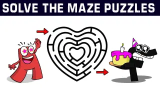 Can you Solve The Maze Puzzles #05 | Spot the Odd Alphabet Lore Quiz