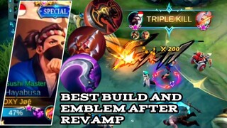 Hayabusa best build after revamp 2021 | Hayabusa gameplay 2021 | Hayabusa top global build 2021 mlbb