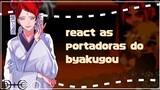 🍒 react as portadoras do byakugou 🍒 [mito🦊] [tsunade👊] [sakura🌸] {nop shippis!¡}