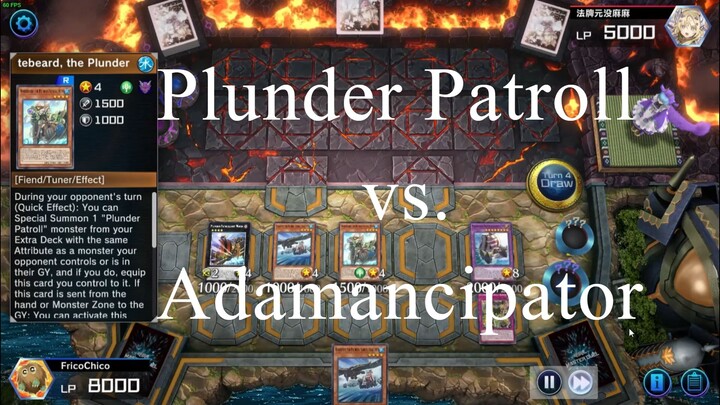 Plunder Patroll vs Adamancipator (Yu-Gi-Oh! Master Duel Ranked Match Season 10)