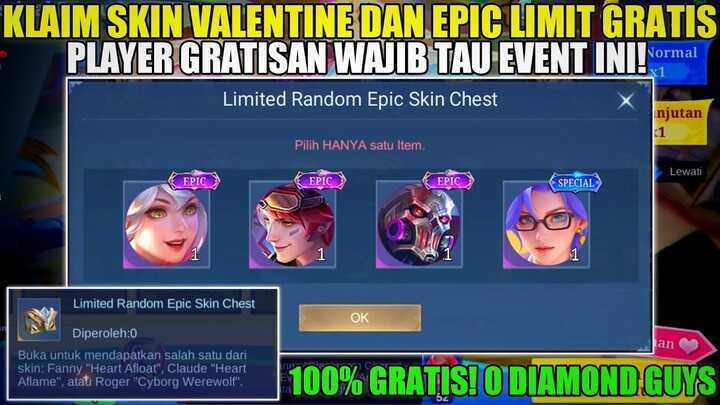 CARA DAPATKAN SKIN VALENTINE (FANNY CLAUDE) DAN EPIC LIMIT GRATIS DARI EVENT GALERI SILVANNA MLBB