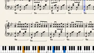 【Piano Score】"The Wind Blows" ED1 "Reset" Full Version