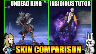 HANZO INSIDIOUS TUTOR SKIN EFFECTS VS. UNDEAD KING  - MLBB SKIN COMPARISON SERIES