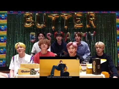 BTS REACTING TO BUTTER MV