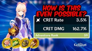 So I Reviewed the MOST CHAOTIC ACCOUNT in Genshin Impact...