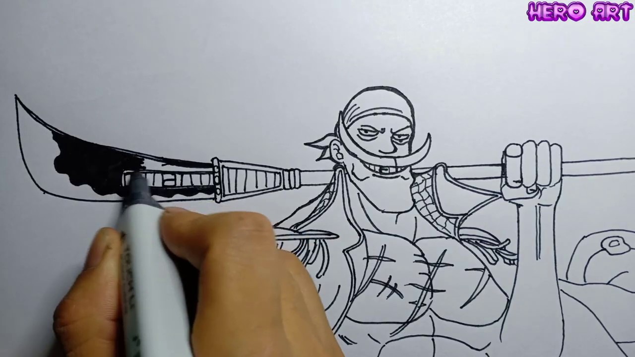 How To Draw Edward Newgate One piece Cách vẽ Râu Trắng Siêu Ngầu  YouTube