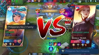 EX SUPREME FANNY VS SUPREME SILVANNA IN RANKED GAME!  |  MLBB