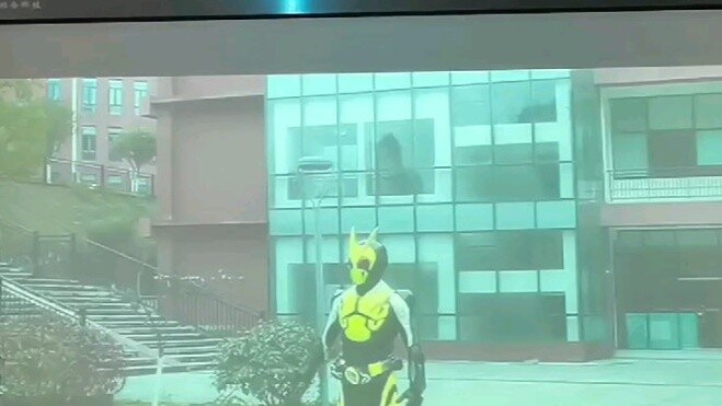 What's it like when you transform into Kamen Rider in front of the class