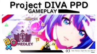 Project DIVA【PPD】First Time Playing「Eight MEGAMIX -BLACK STAR-」 八王子P MEDLEY (Hachioji P) (HARD)