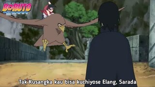 Tak disangka.! Sarada kontrak Kuchiyose Hewan Luar Biasa&Mengejutkan Uchiha Sasuke - Warisan Terbaru