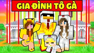 TÔ GÀ THỬ THÁCH 24H XÂY NHÀ AN TOÀN BẢO VỆ GIA ĐÌNH GÀ TRONG MINECRAFT*SỰ THẬT GIA ĐÌNH TÔ GÀ