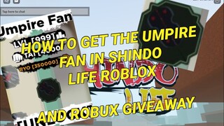 UMPIRE FAN (GUNBAI UCHIHA FAN) SPAWN LOCATION AND HOW TO GET IT SHINDO LIFE