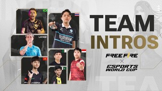 Clash of Titans | Esports World Cup: Free Fire Team Intros