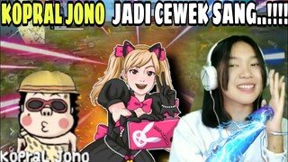 KOPRAL JONO LAGI JADI CEWEK CANTIK GARENA FREE FIRE REACTION HERMA