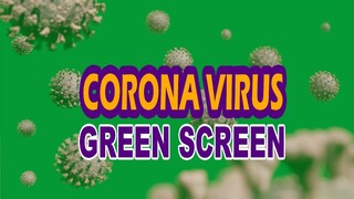 Corona virus Greenscreen animated