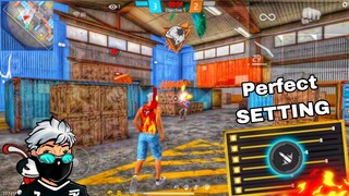 Perfect Headshot On Mobile 👽⚡| Perfect Setting + Hud & Dpi + Sensitivity | Free Fire Highlights 🇧🇷