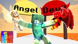 Monster School: Destiny Run Challenge Angel vs Devil - Sad Story | Minecraft Animation
