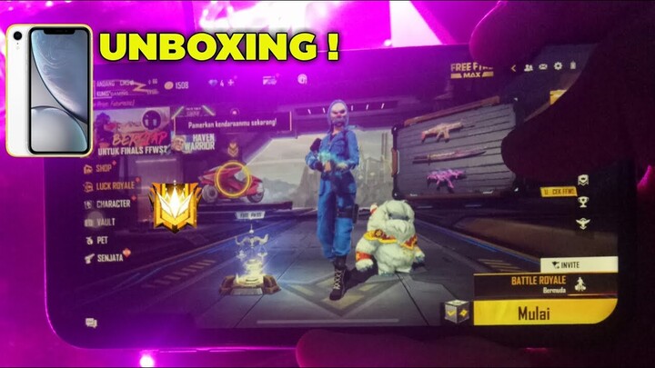 COBAIN MAIN FREE FIRE DI IPHONE XR TERBARU 2022‼️Main Rata Kanan Ngelag ⁉️