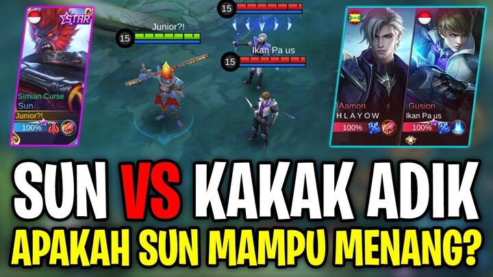 Aksi Gila Sun Melawan Kakak Adik Gusion Aaamon, Mampukah Sun Mengatasi Assasins Bersaudara ini? MLBB