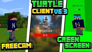Turtle Client V6.3 For MCPE 1.16+/1.17+ | FreeCam Mod For Minecraft PE 2021