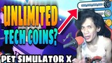Unlimited Tech Coins? | Pet Simulator X Alien Update | Roblox