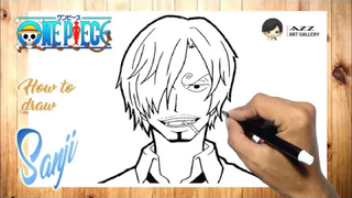 วิธีการวาด Vinsmoke Sanji ทีละขั้นตอน หนึ่งชิ้น