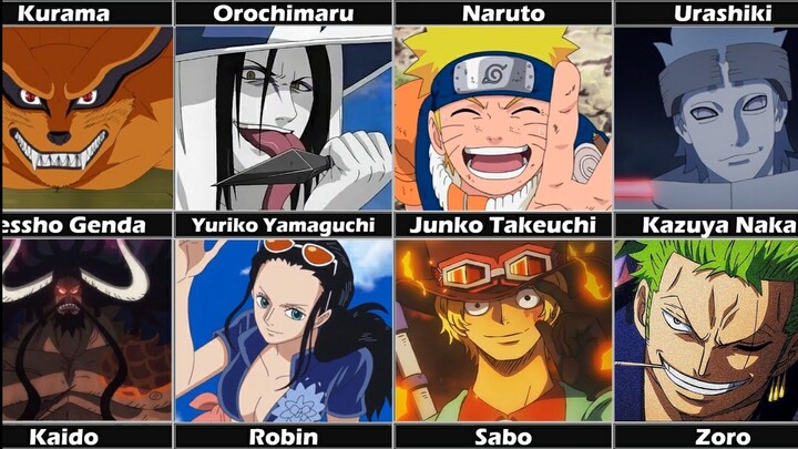 Characters That Share Same Voice Actor (Seiyuu) With Naruto Characters -  Bilibili