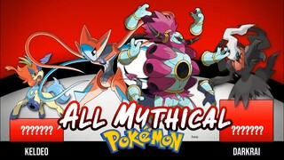 All Mythical Pokémon POWER LEVELS 🔥🔥🔥 | Hachimaru-Kun