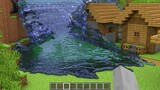 minecraft realistic water dam vs village
